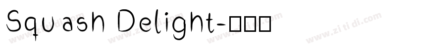 Squash Delight字体转换